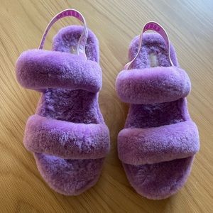 UGG® OH YEAH SLIDE MAGNOLIA SLIPPERS | EXCELLENT CONDITION | US 10 - EU 41